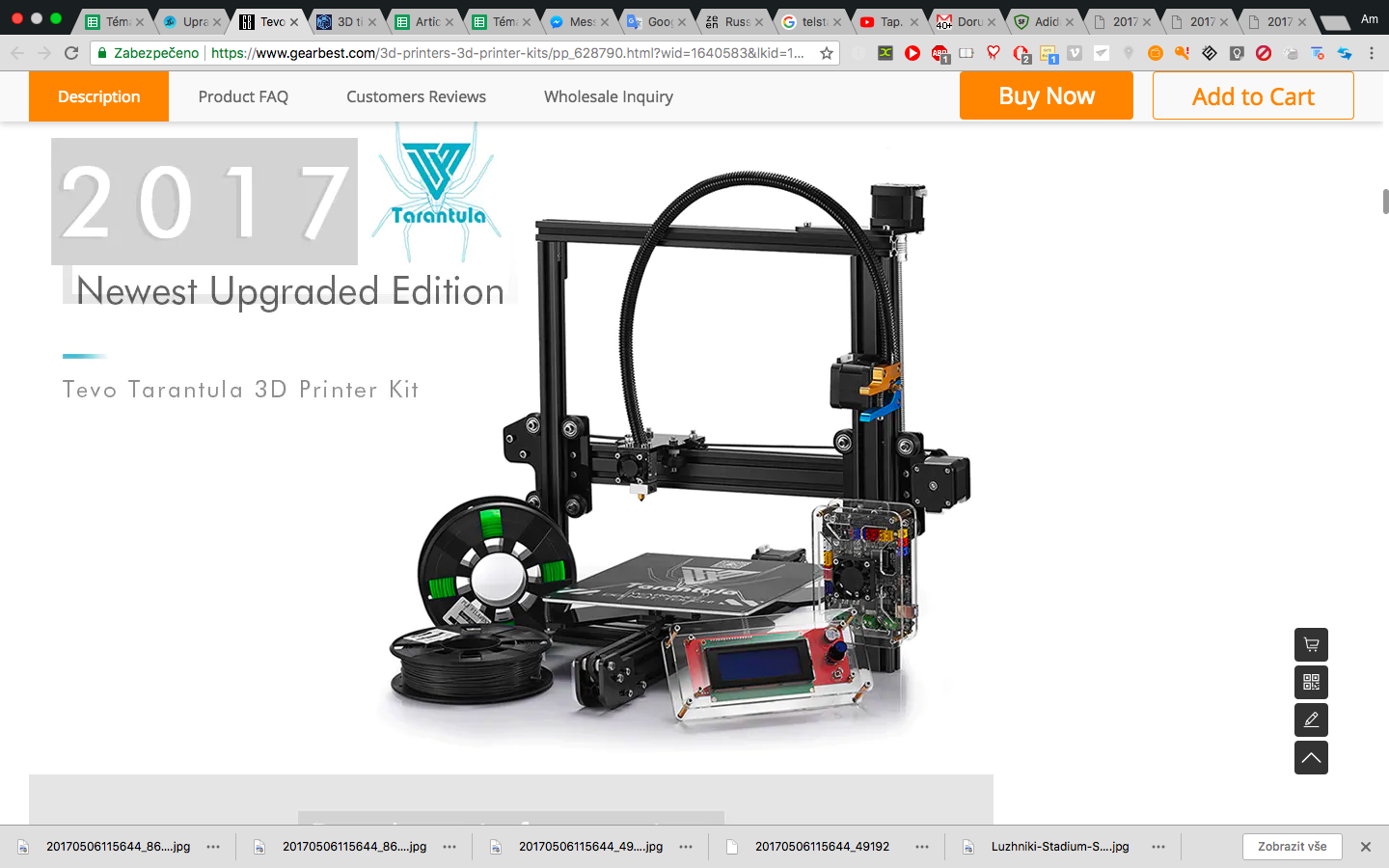 3d printer kit product page