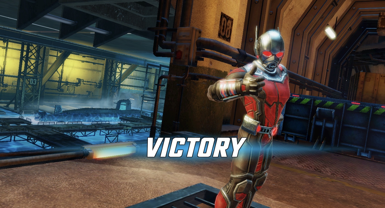 ant man victory pose