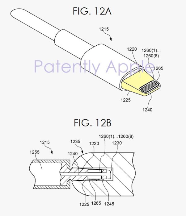 apple lightning cable patent diagram