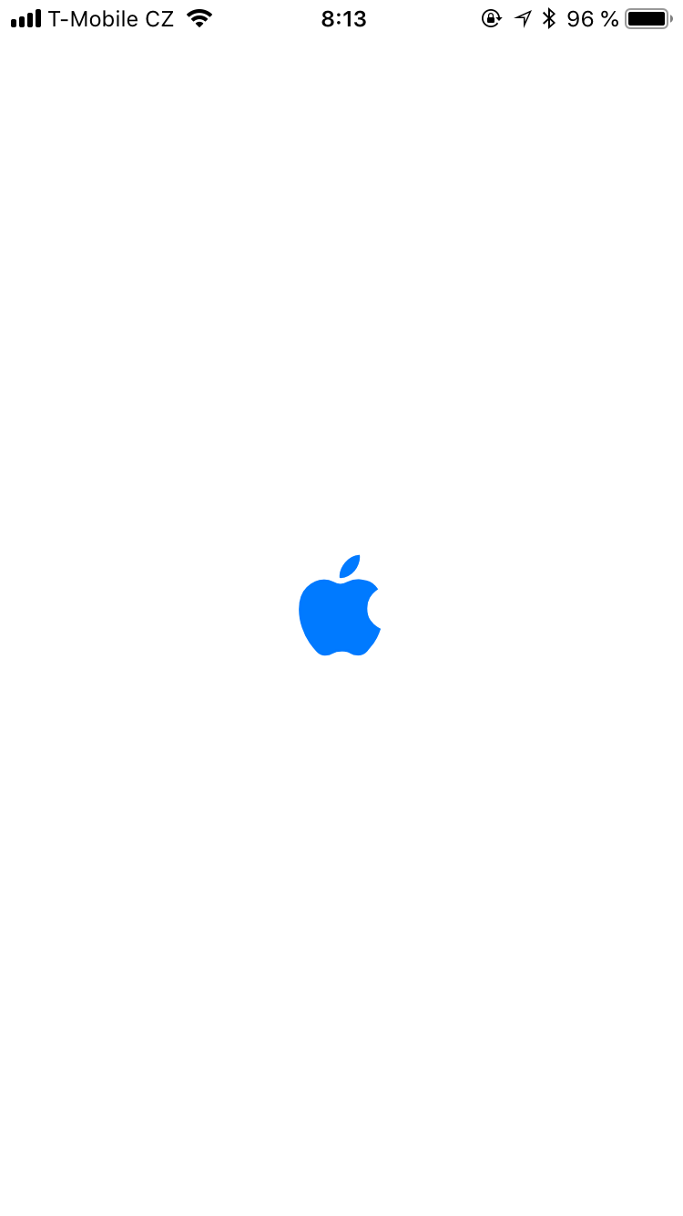 apple logo on white background