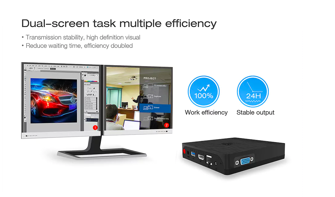 beelink bt3 pro dual screen efficiency