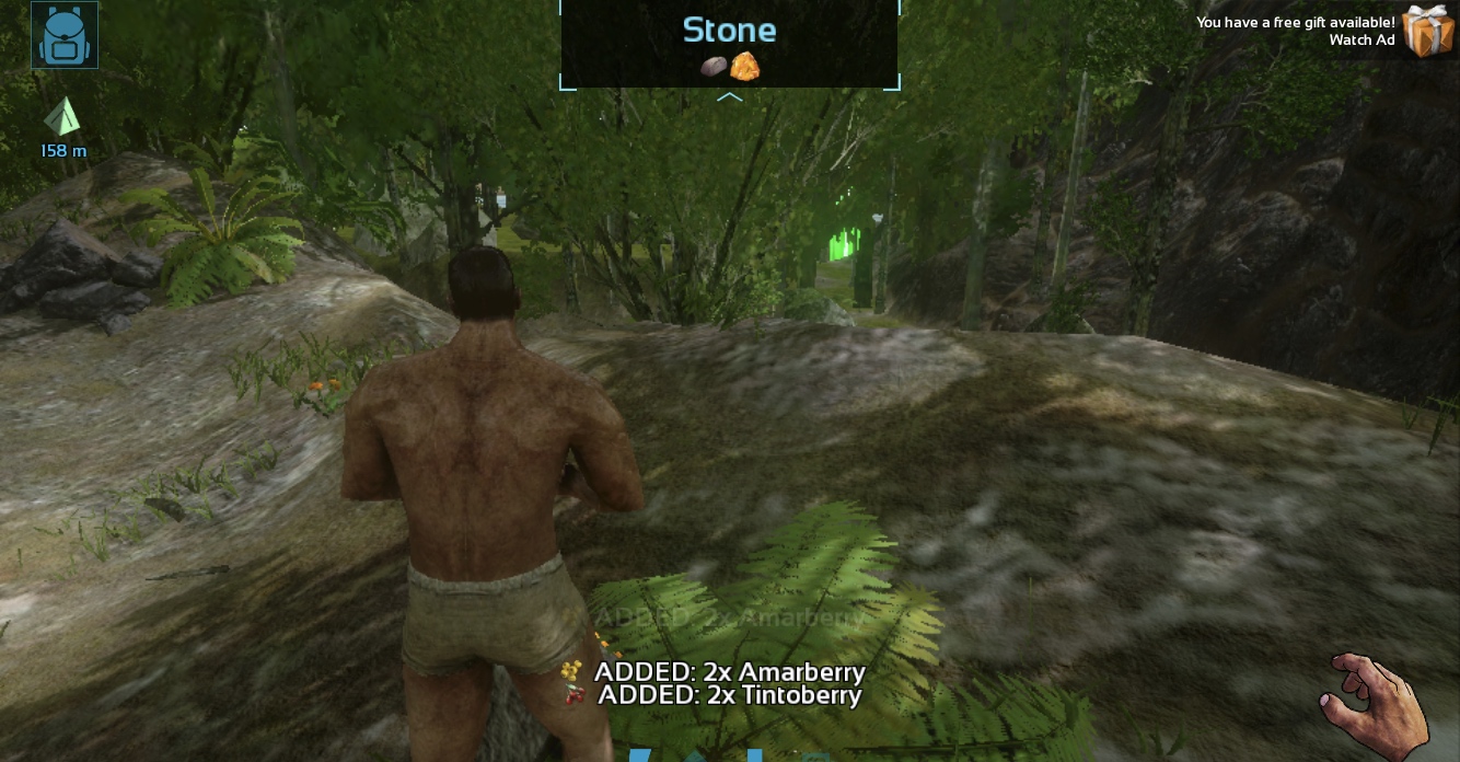 character gathering resources