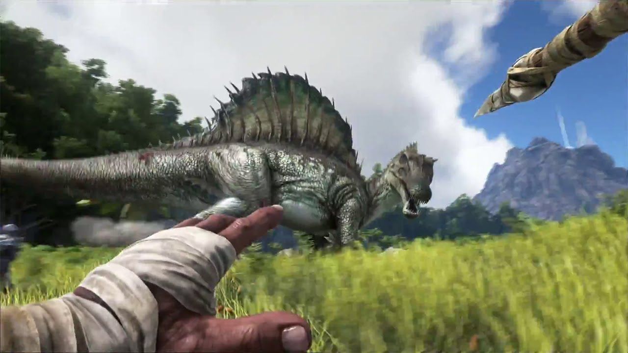 dinosaur gameplay scene