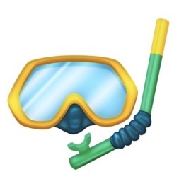 diving mask snorkel emoji