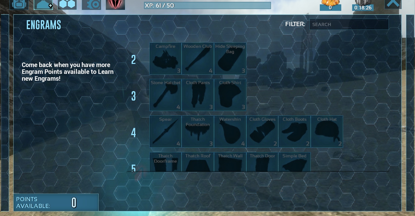 engram points screen