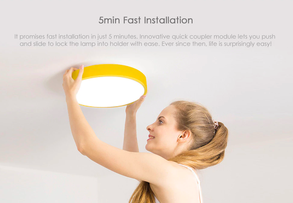 fast ceiling lamp installation