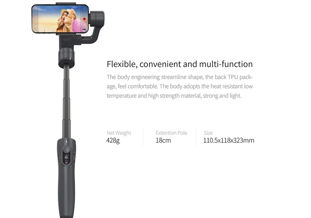flexible smartphone gimbal