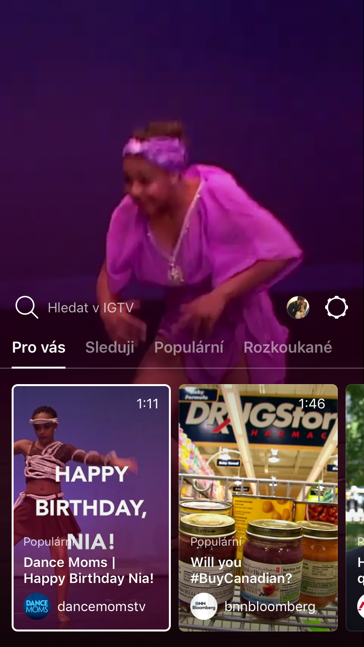 igtv video feed
