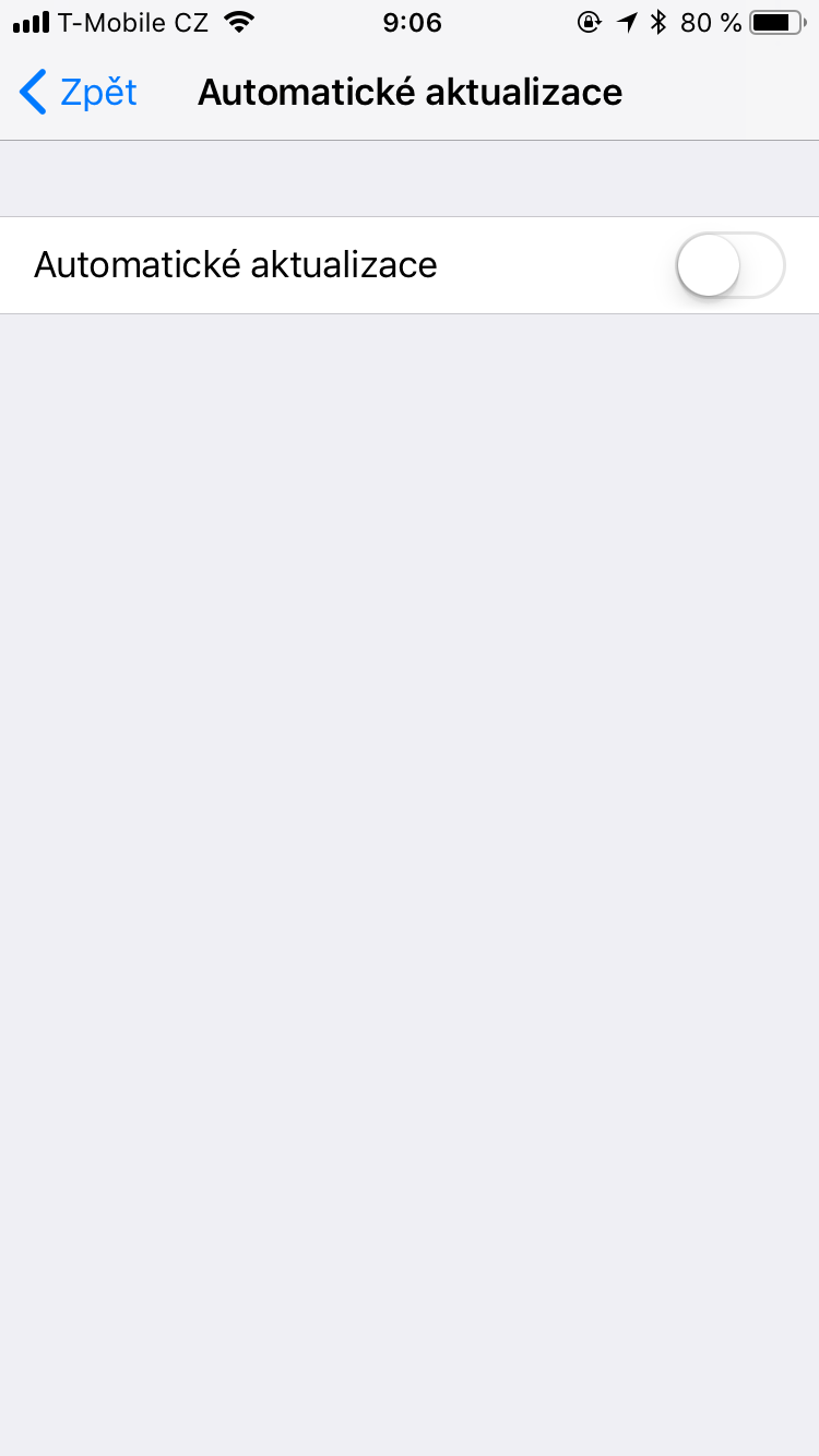 ios automatic updates off