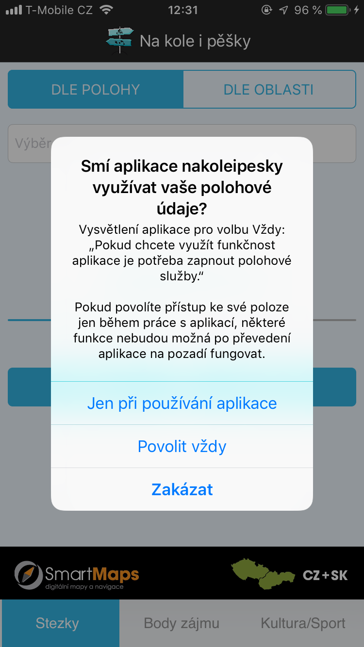 location permission popup