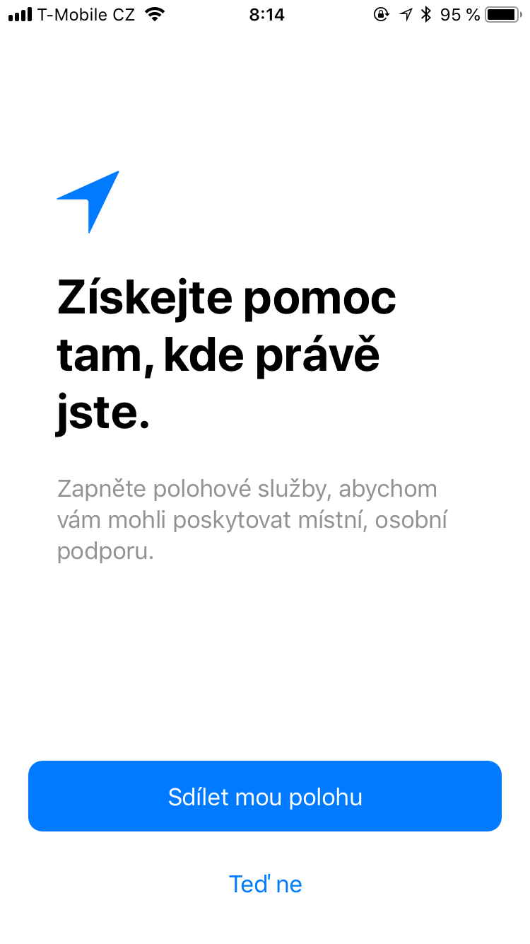 location services prompt