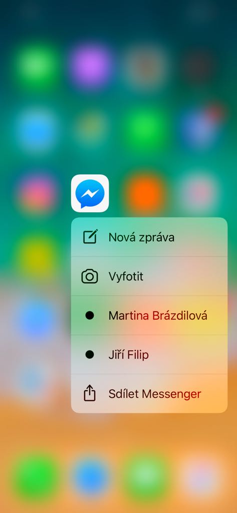 messenger quick actions
