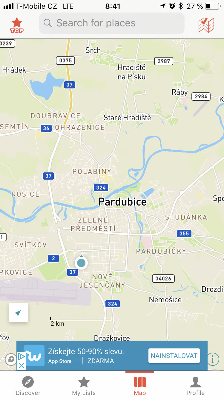pardubice city map