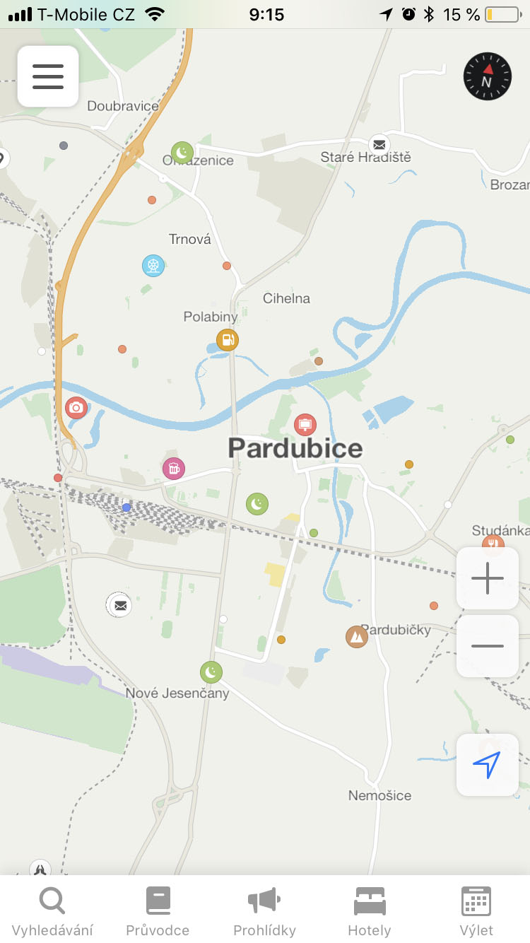 pardubice city navigation