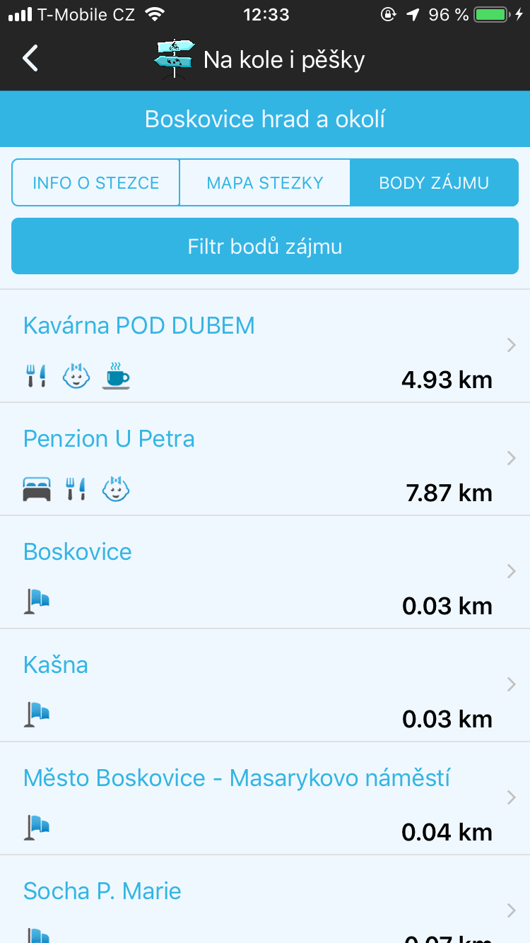 points of interest list