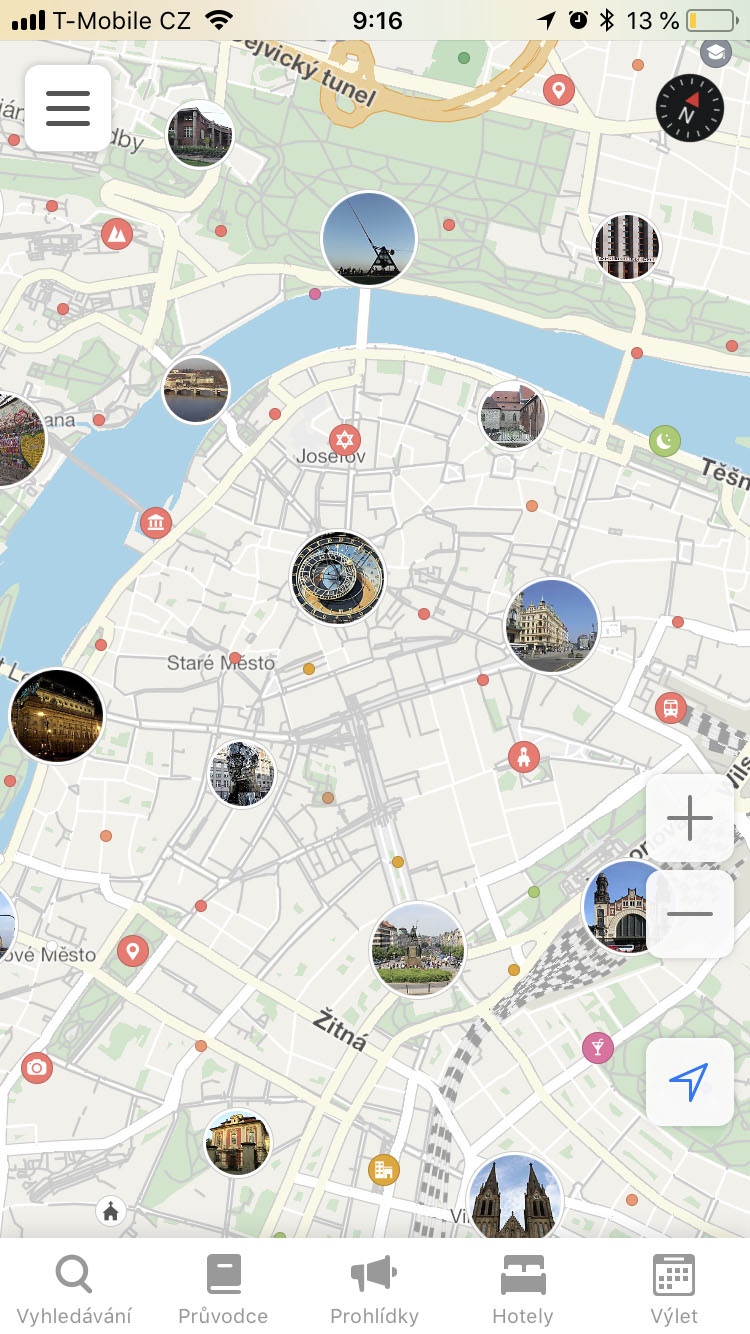 prague attractions map