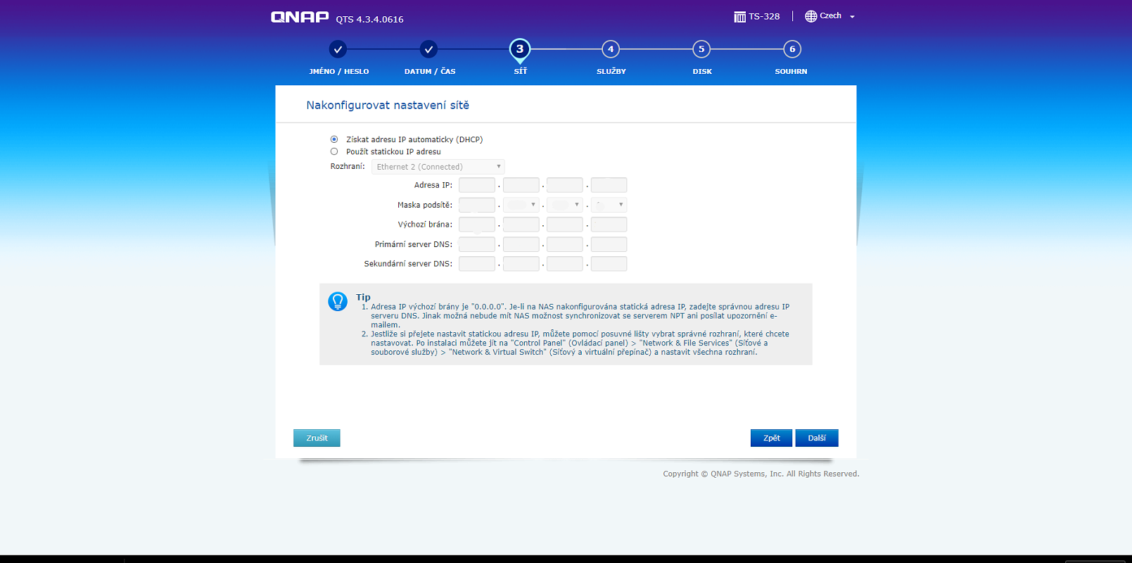 qnap network settings