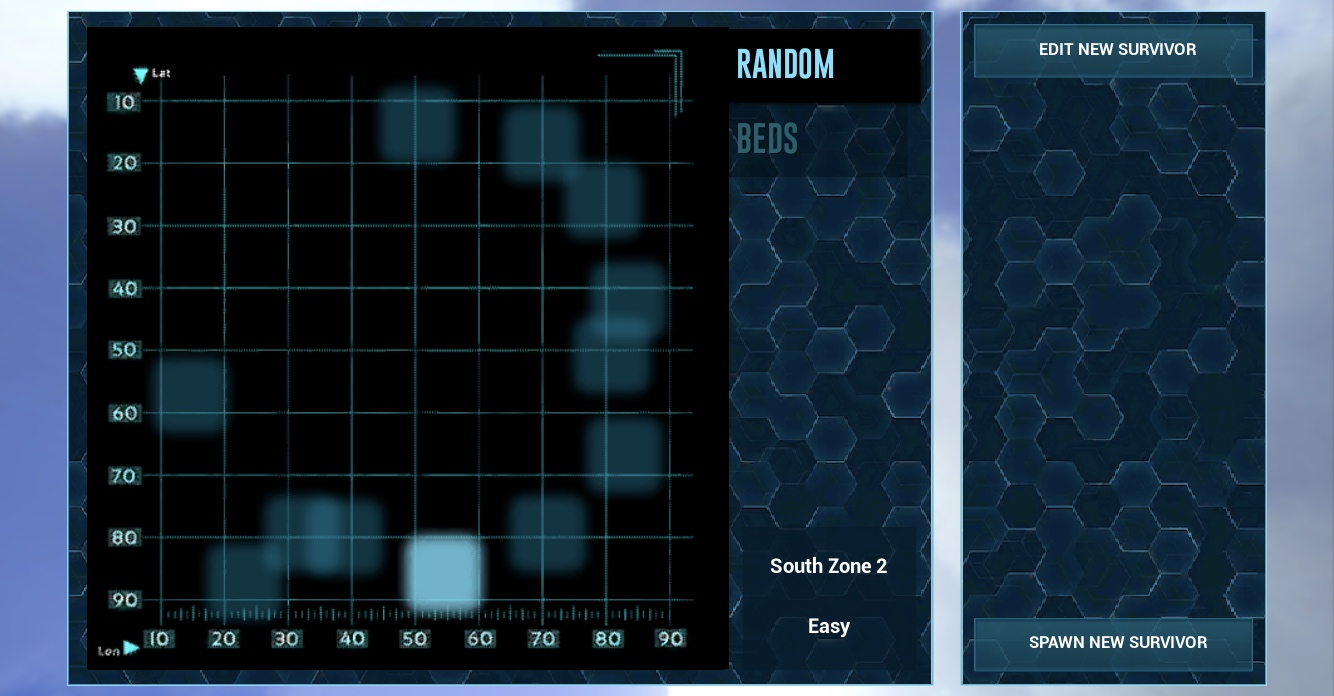 random map selection screen