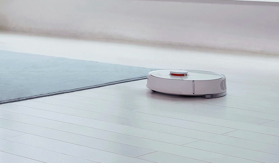 robot vacuum on floor