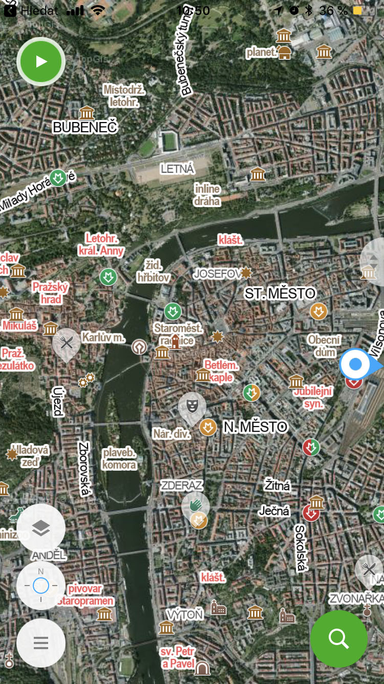 satellite view city map
