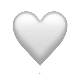 silver heart emoji