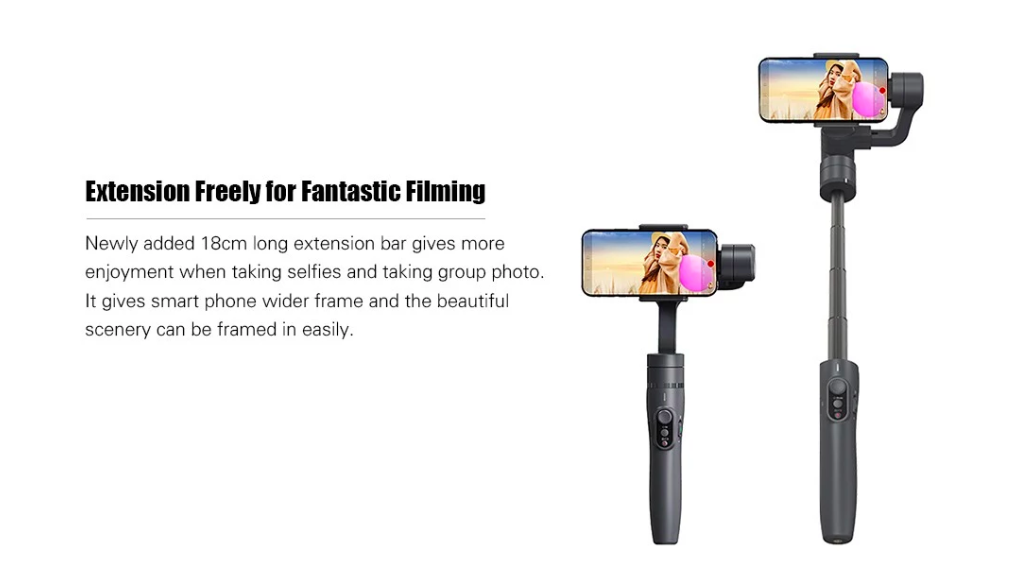 smartphone gimbal extension bar