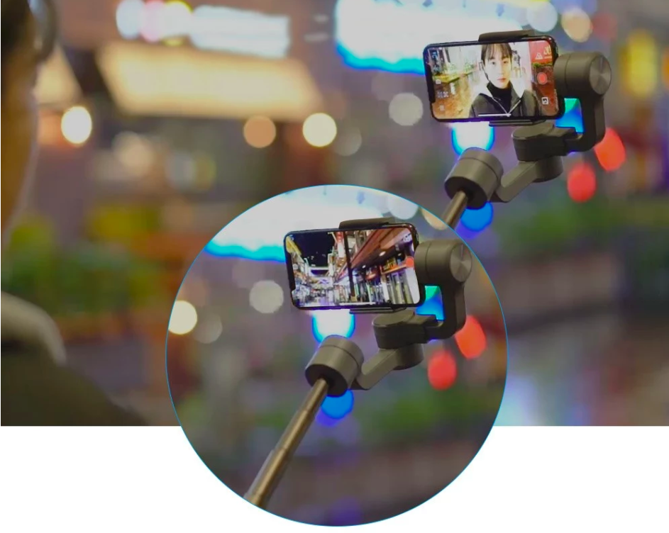 smartphone gimbal night