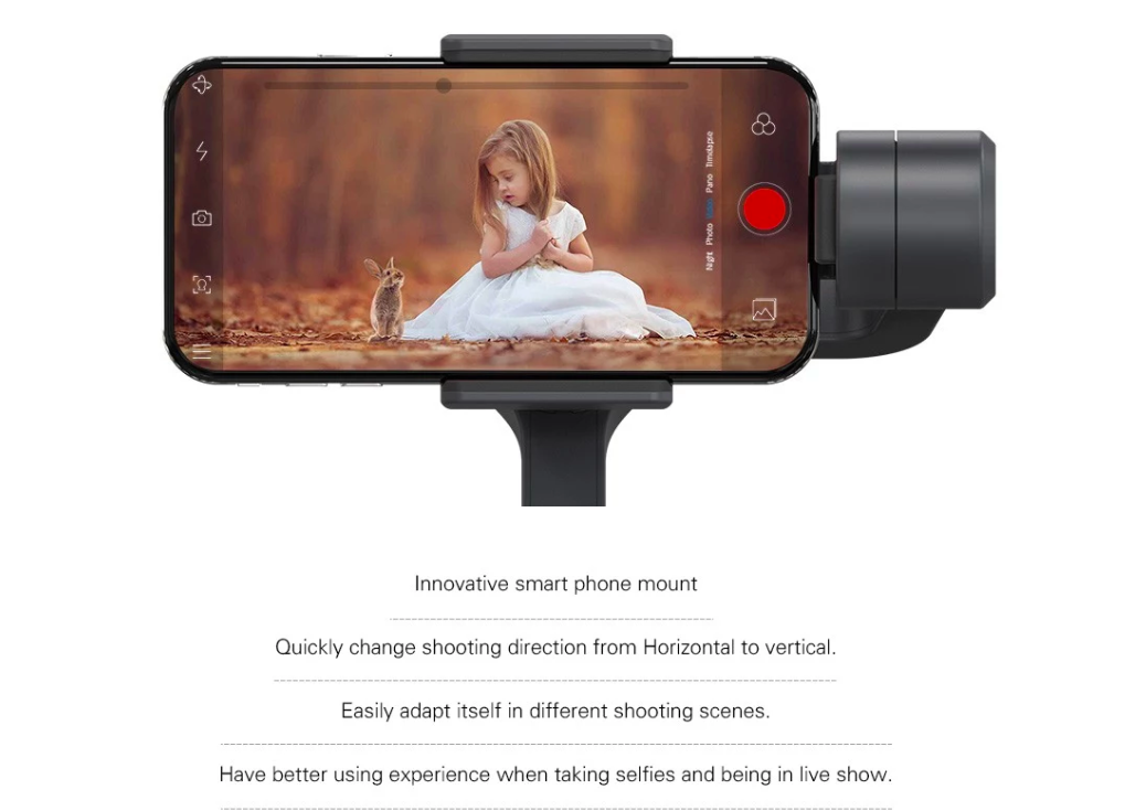 smartphone mount with girl and rabbit
