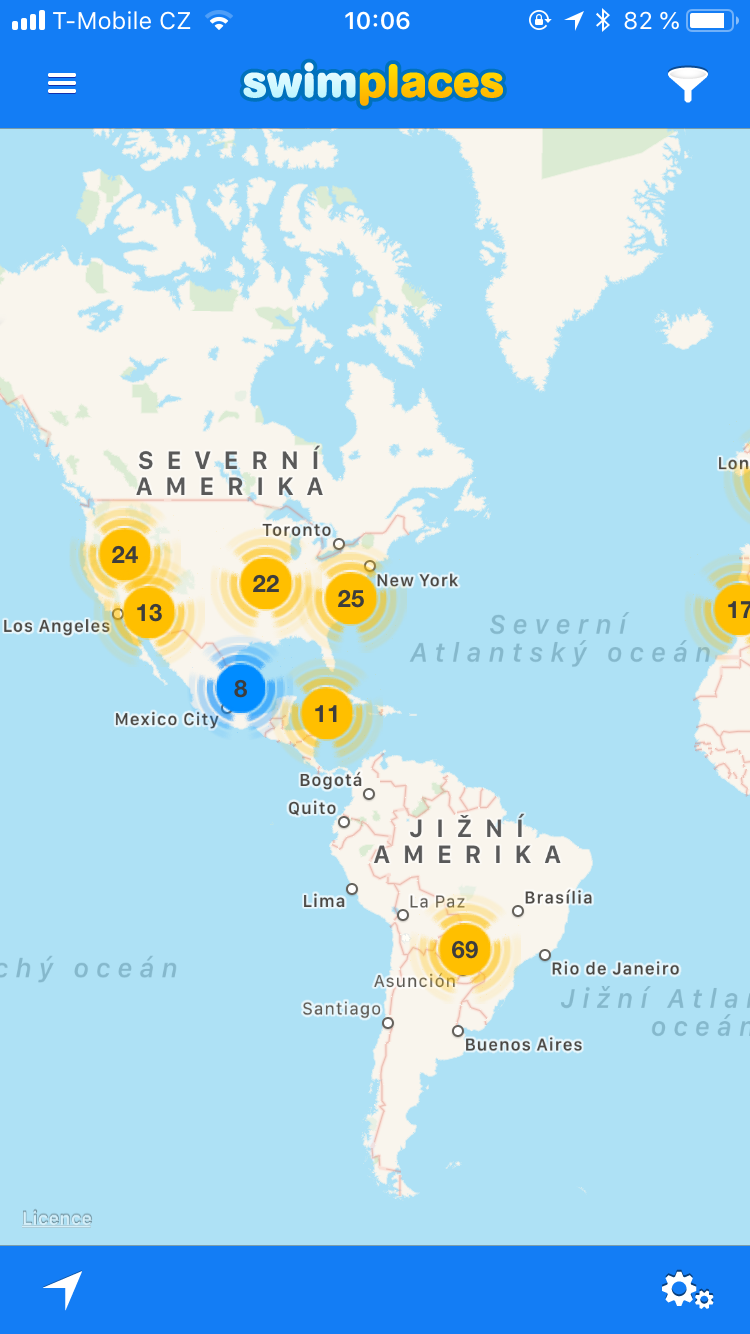 swimplaces america map