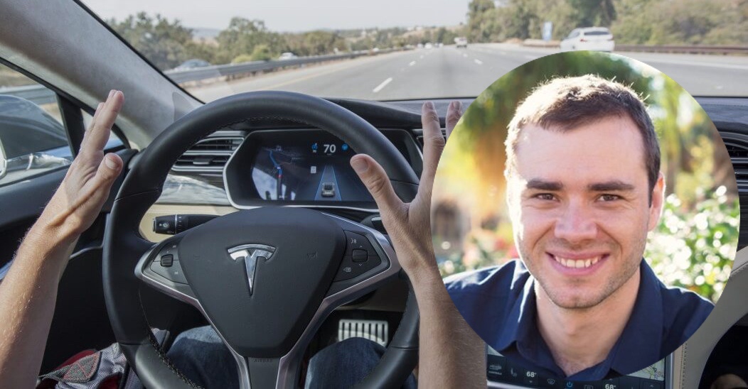 tesla autopilot driving
