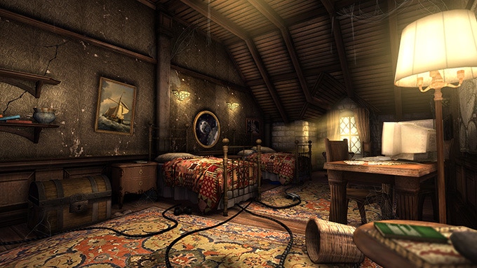 vintage bedroom interior