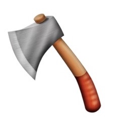 wooden handle axe