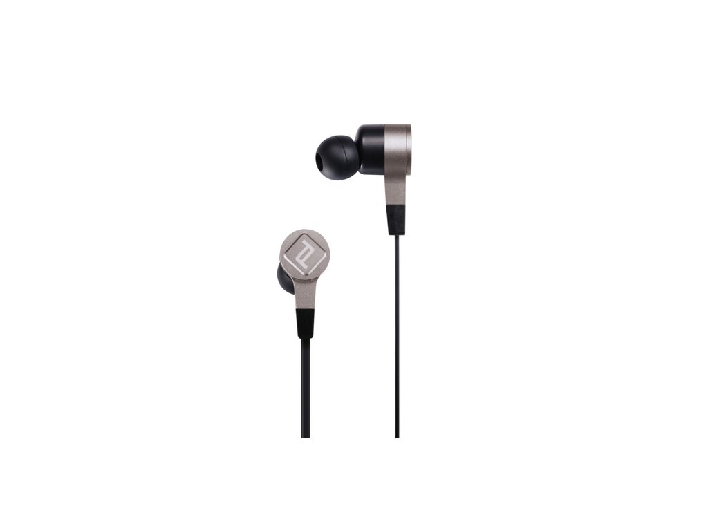 black earphones side view