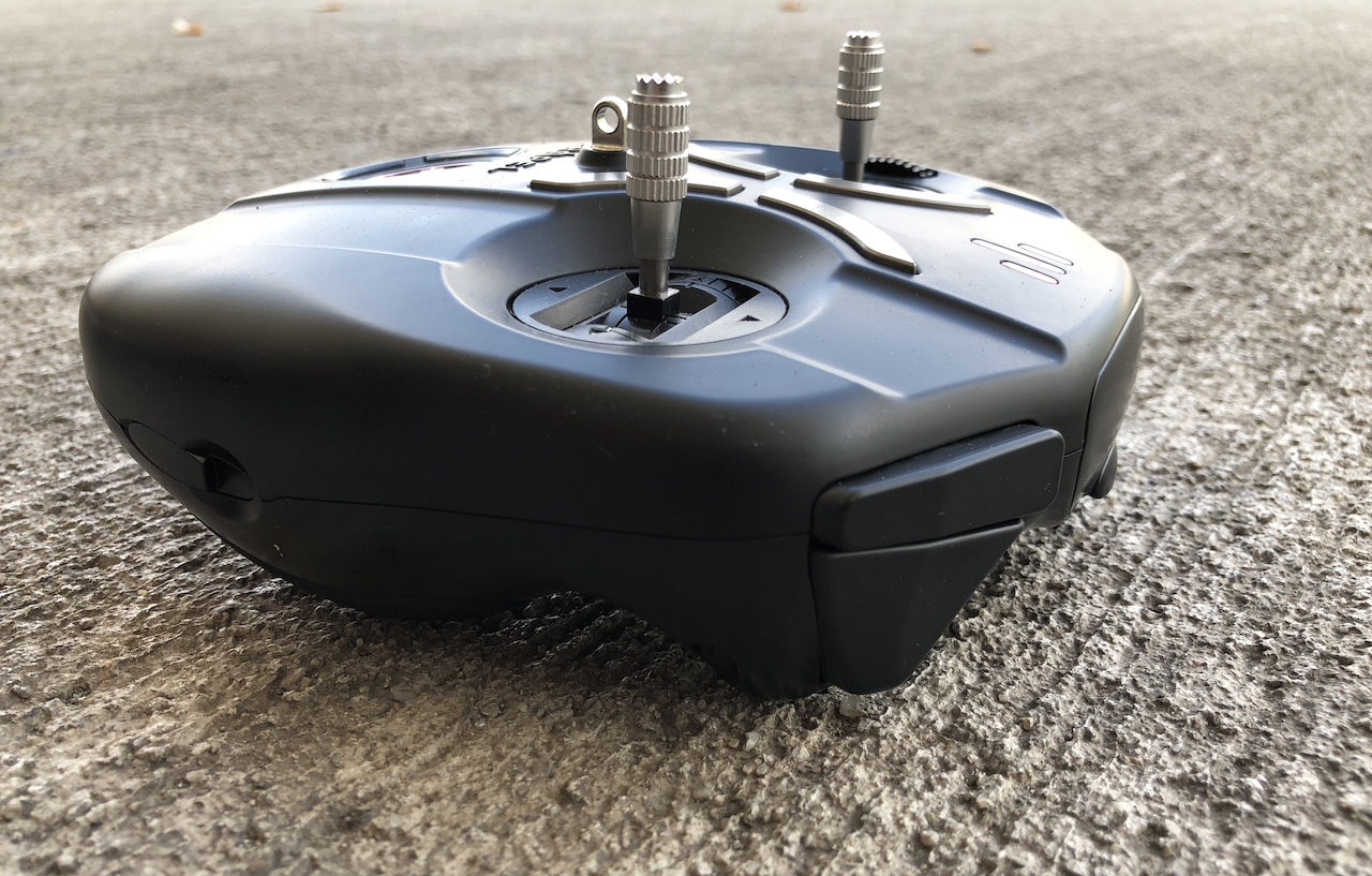 black remote control on concrete