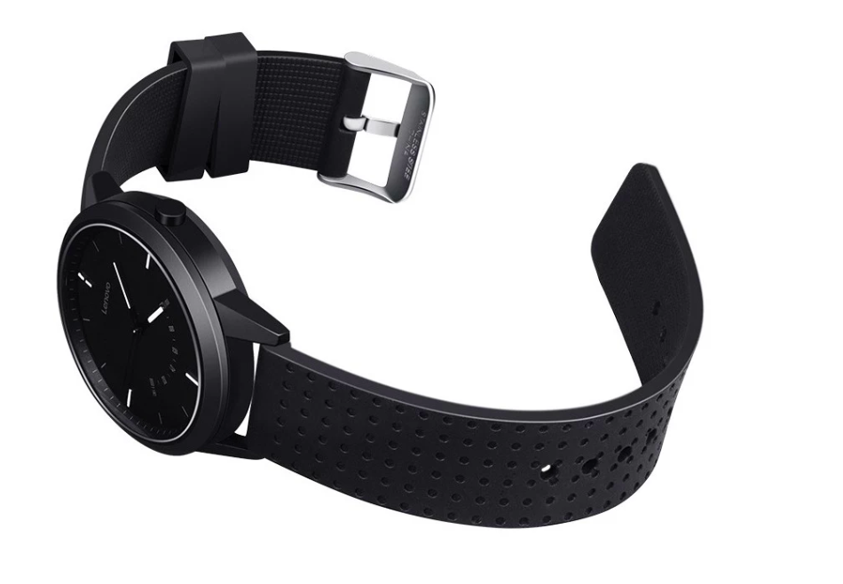 black watch with perforated strap