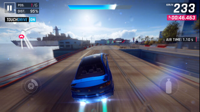 blue car speed race