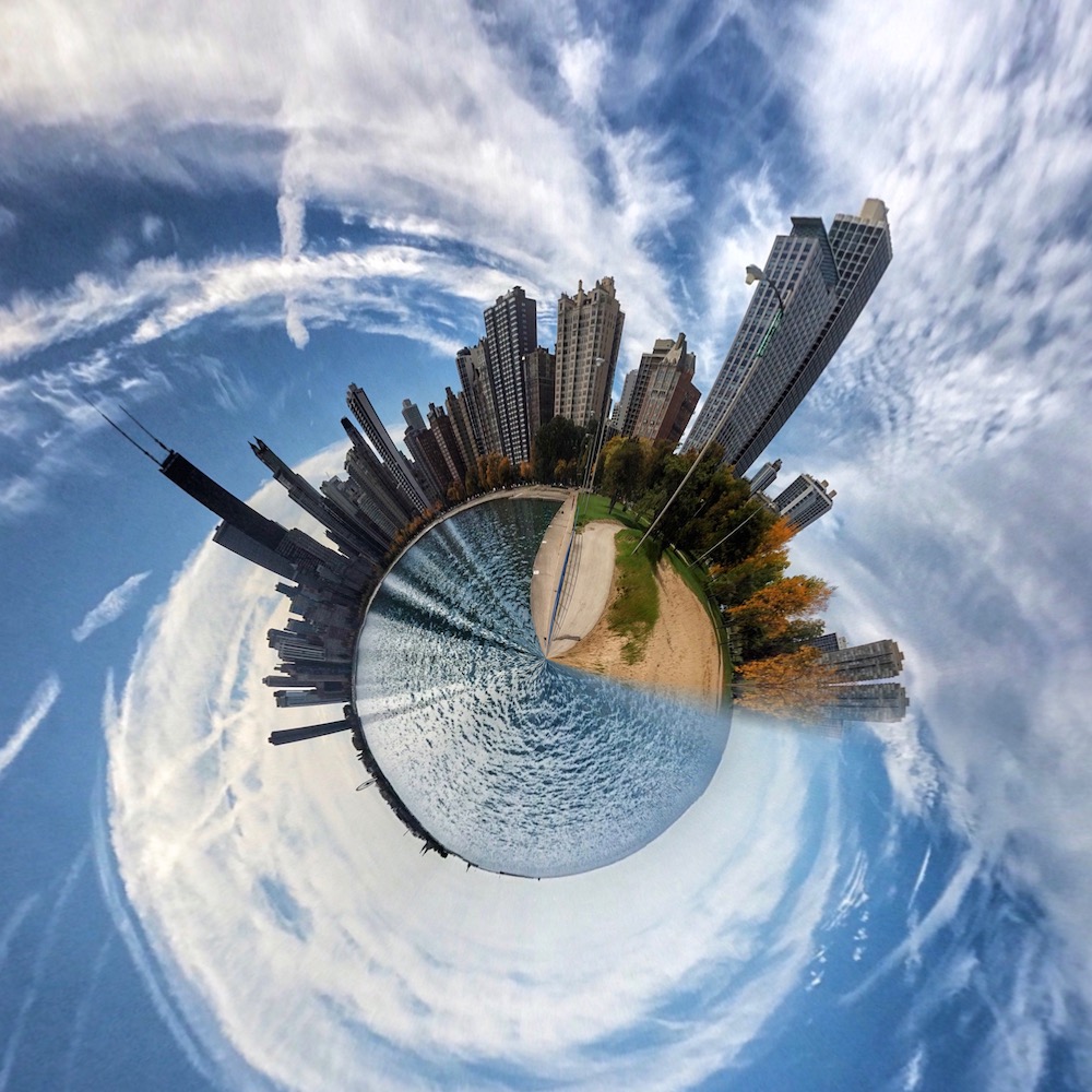 cityscape planet effect
