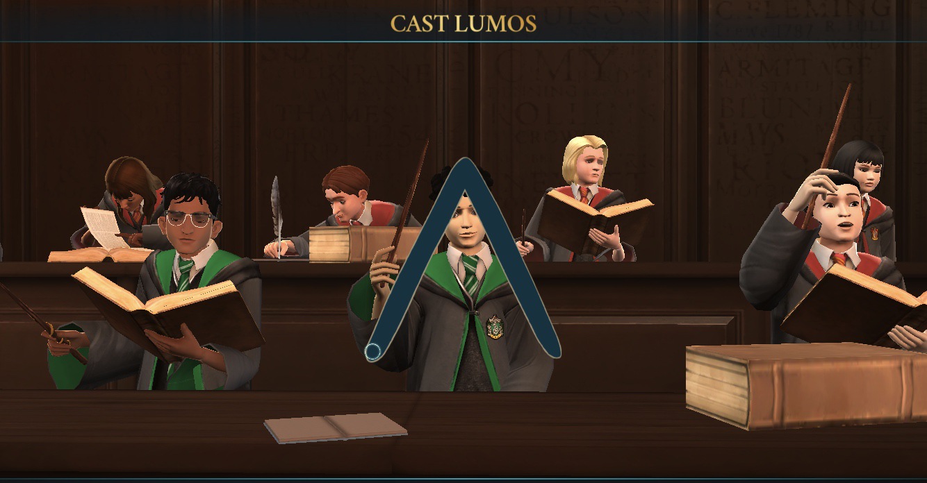 classroom casting spell scene