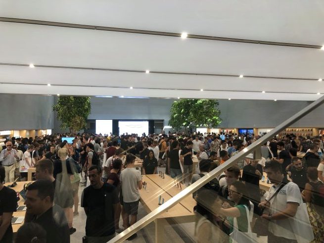 crowded store interior