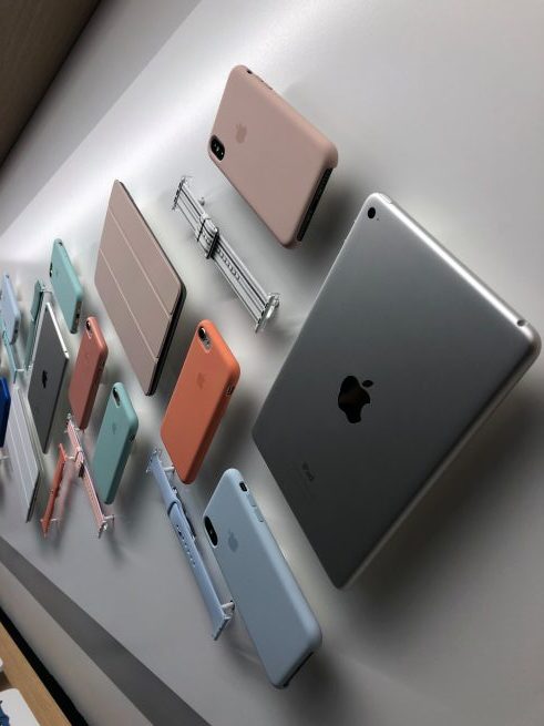 display of tech products