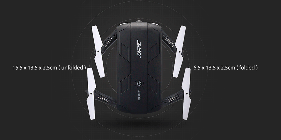 drone dimensions unfolded folded