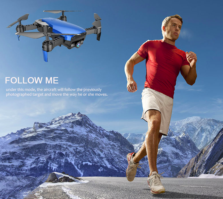 drone follow me runner