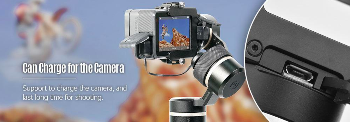 gimbal camera charging feature