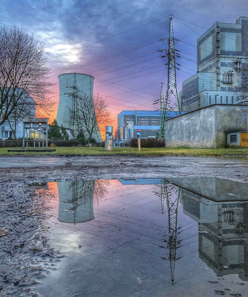 industrial landscape reflection