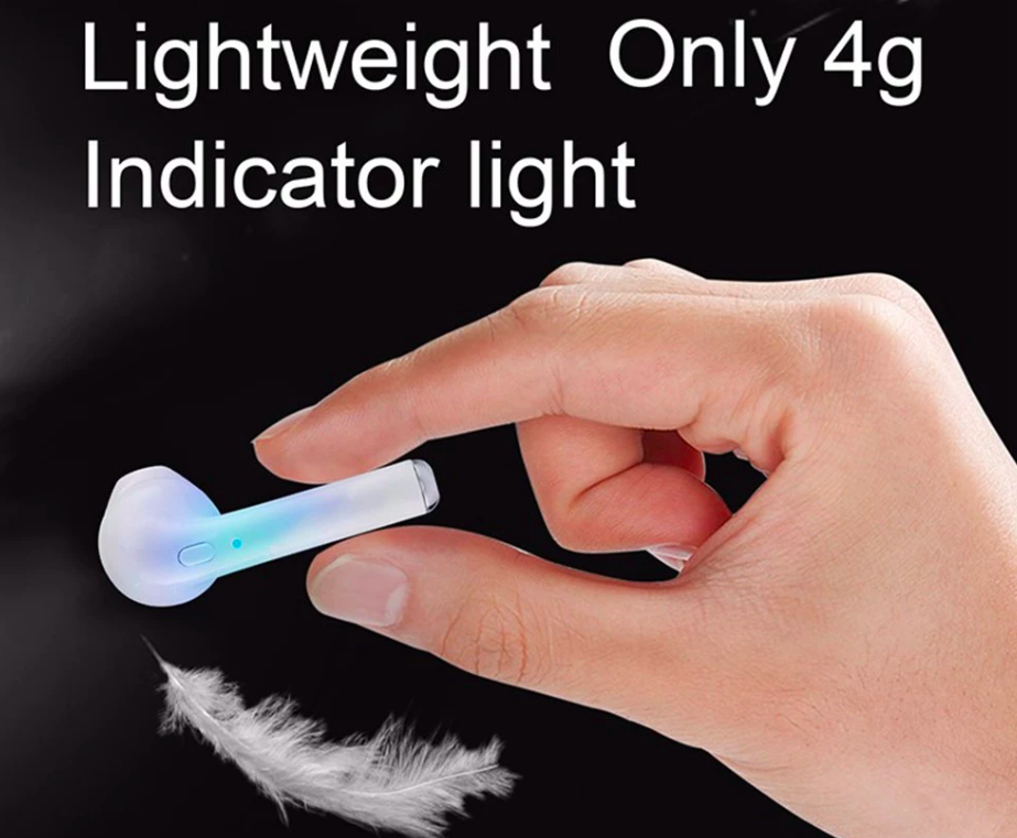lightweight earbud indicator light