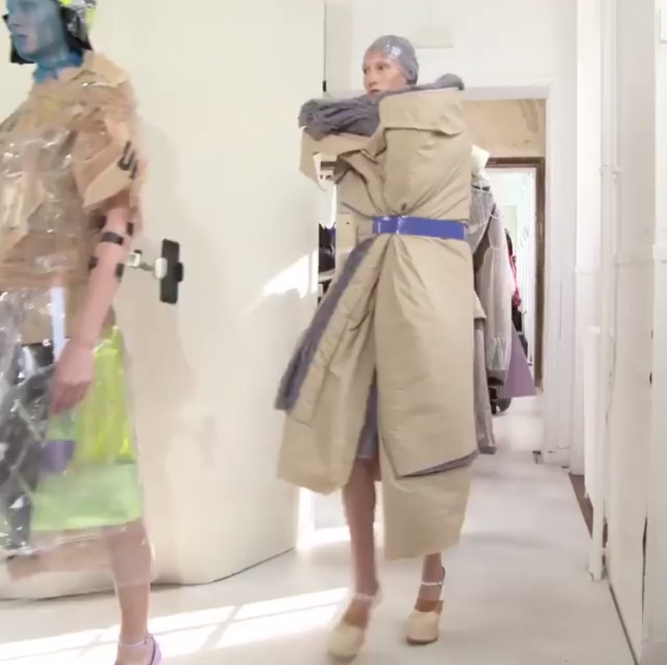 models in layered fashion