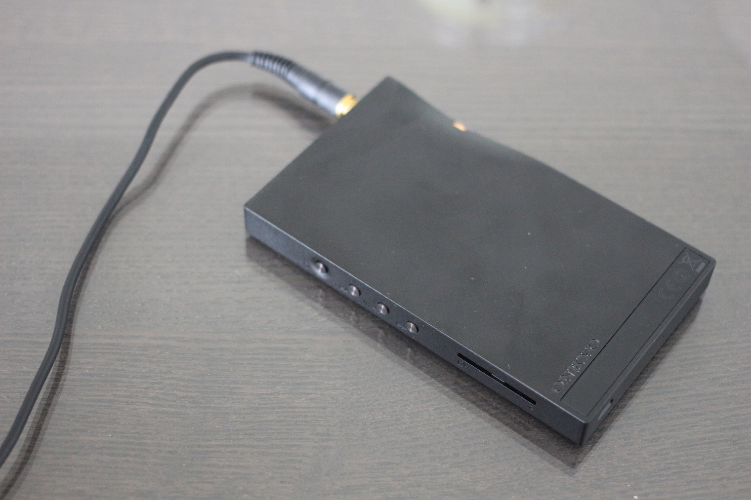 music player back view