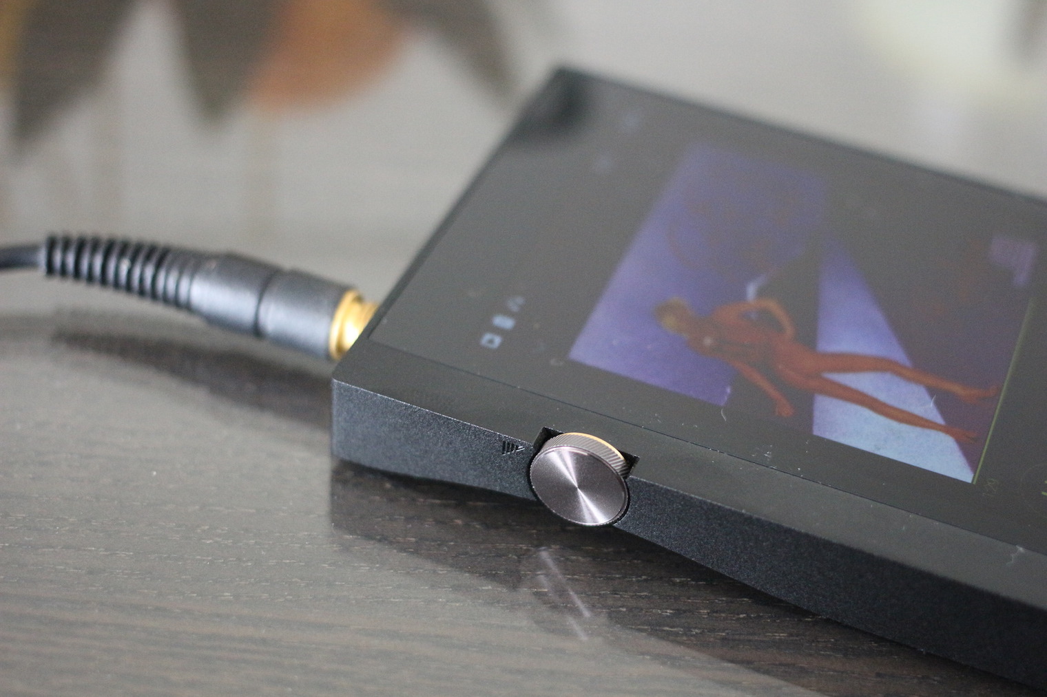 music player closeup