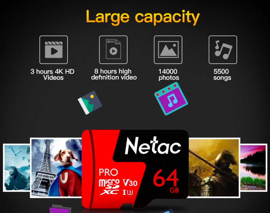 netac micro sd large capacity