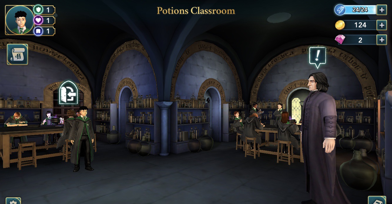 potions classroom game scene